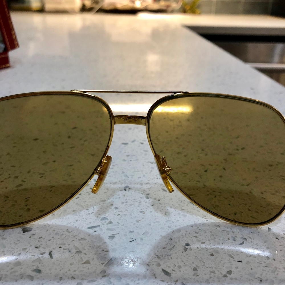Cartier Vendome Trinity Gold Vintage Sunglasses